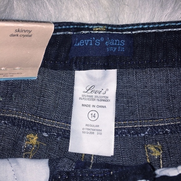 NWT Levi’s Adjustable Waist Skinny Jeans size 14 - Picture 3 of 5